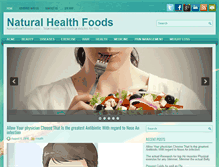Tablet Screenshot of naturalhealthfoodie.com
